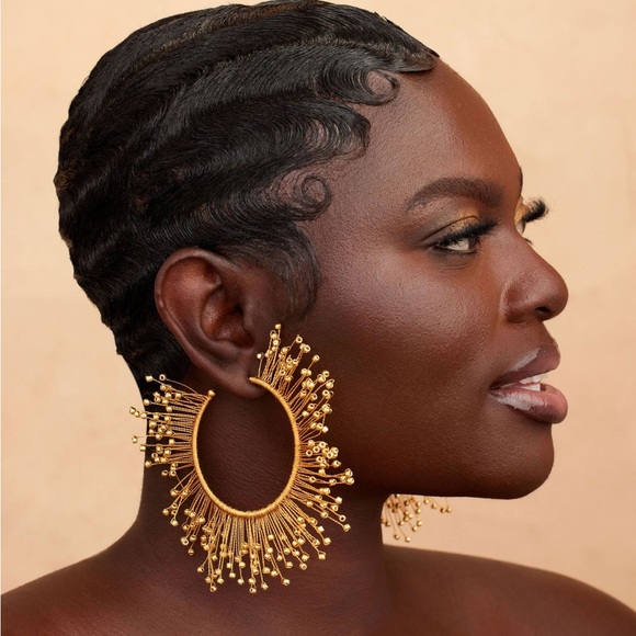 Jewelry - Archive Khoi Evea Gold Hoop Earrings